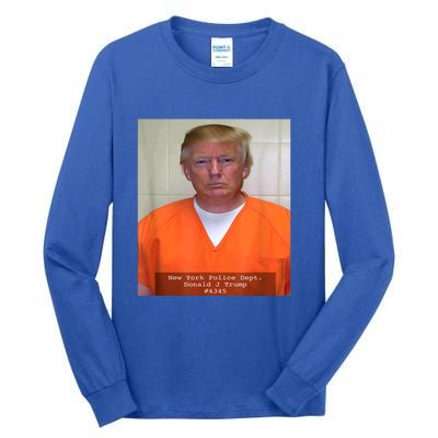 President Trump Mug Shot Tall Long Sleeve T-Shirt