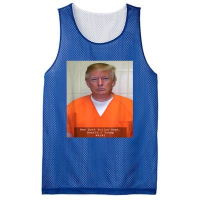 President Trump Mug Shot Mesh Reversible Basketball Jersey Tank