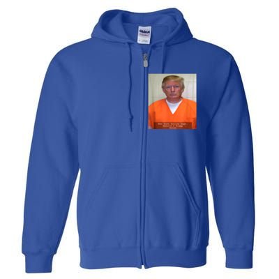 President Trump Mug Shot Full Zip Hoodie