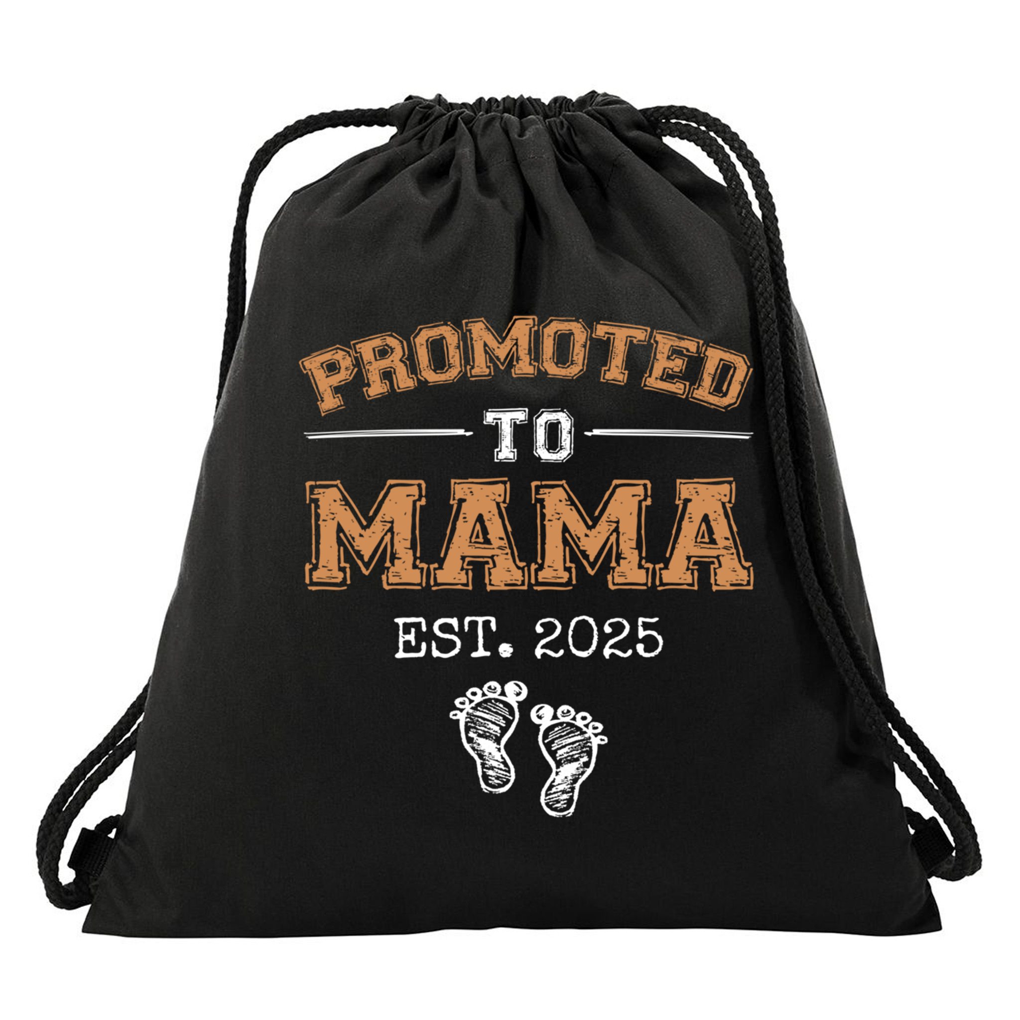Promoted To Mama Est 2025 Mom To Be Gifts First Time Mama  Drawstring Bag