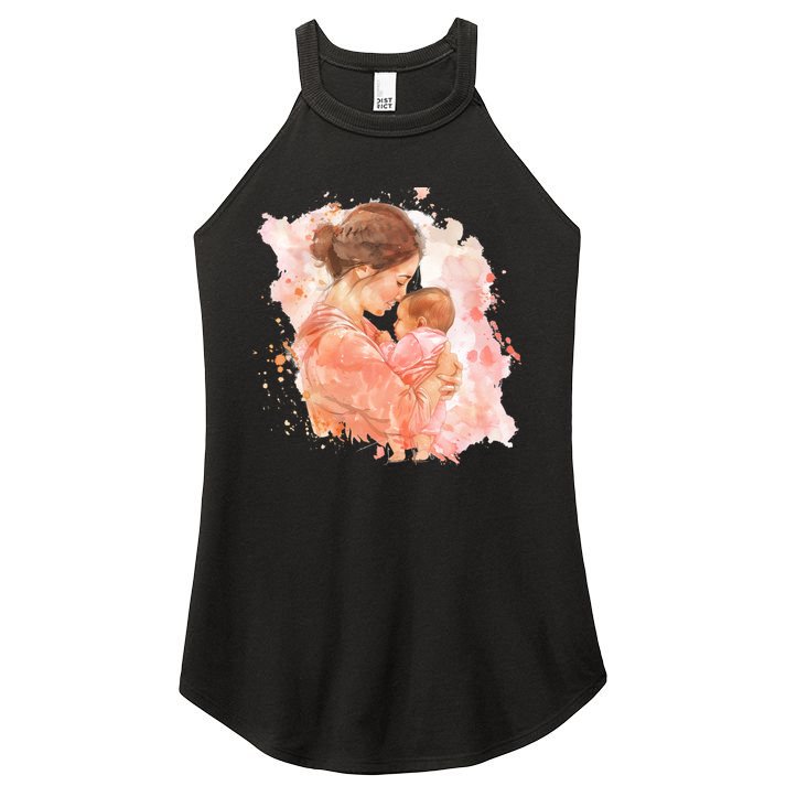 Promoted To Meemaw Est 2025 Soon To Be Mom Mother's Day Women's Perfect Tri Rocker Tank