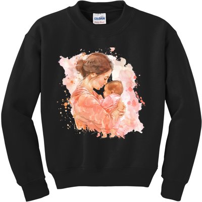 Promoted To Meemaw Est 2025 Soon To Be Mom Mother's Day Kids Sweatshirt