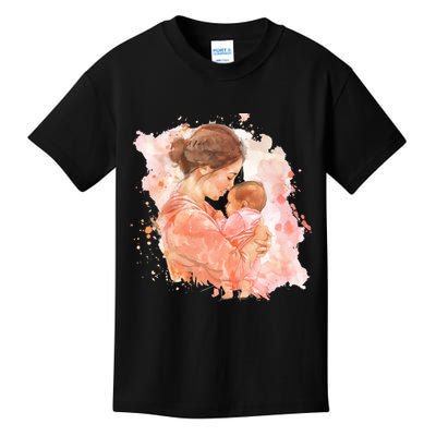 Promoted To Meemaw Est 2025 Soon To Be Mom Mother's Day Kids T-Shirt