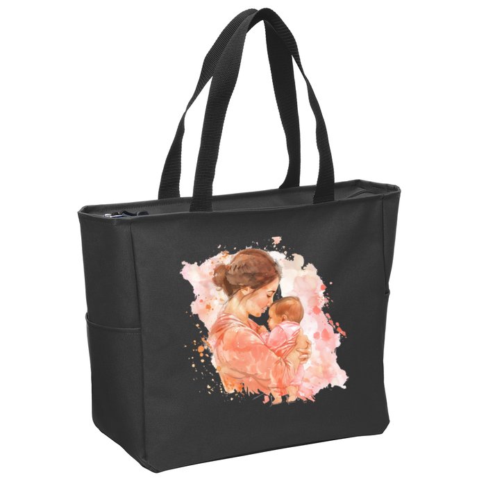 Promoted To Meemaw Est 2025 Soon To Be Mom Mother's Day Zip Tote Bag