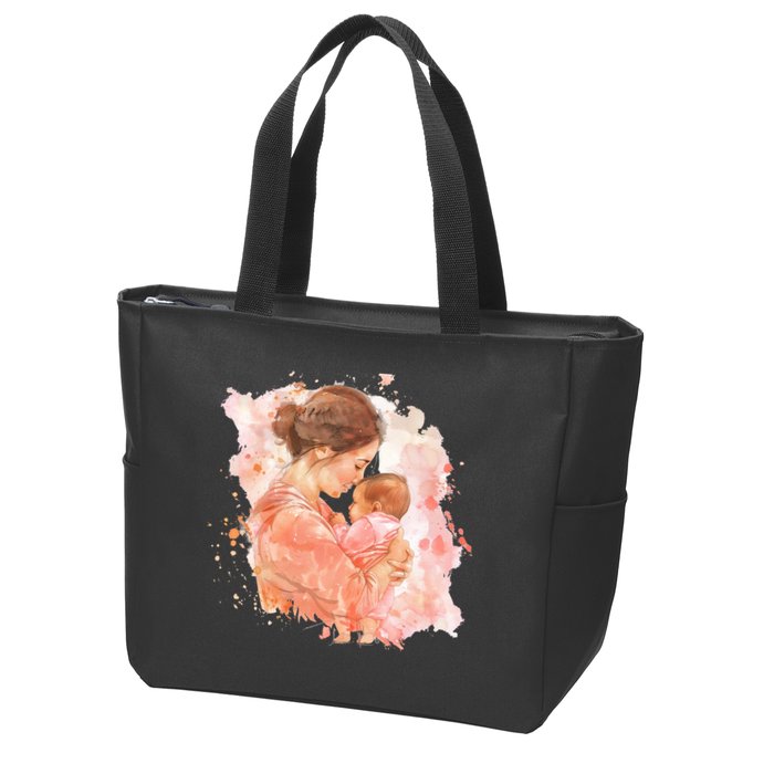 Promoted To Meemaw Est 2025 Soon To Be Mom Mother's Day Zip Tote Bag