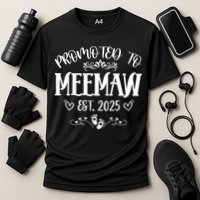 Promoted To Meemaw Est 2025 Soon To Be Mom Mother's Day Cooling Performance Crew T-Shirt