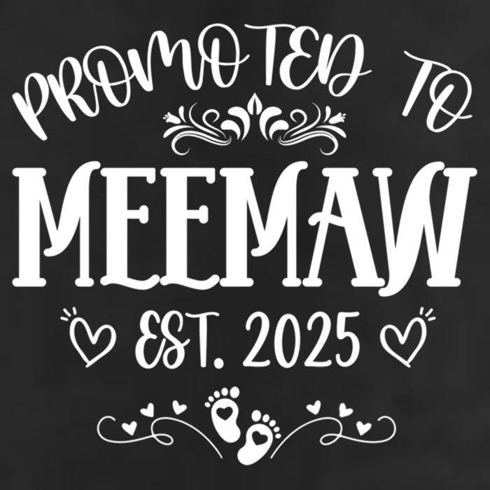 Promoted To Meemaw Est 2025 Soon To Be Mom Mother's Day Adult Drive Performance Visor