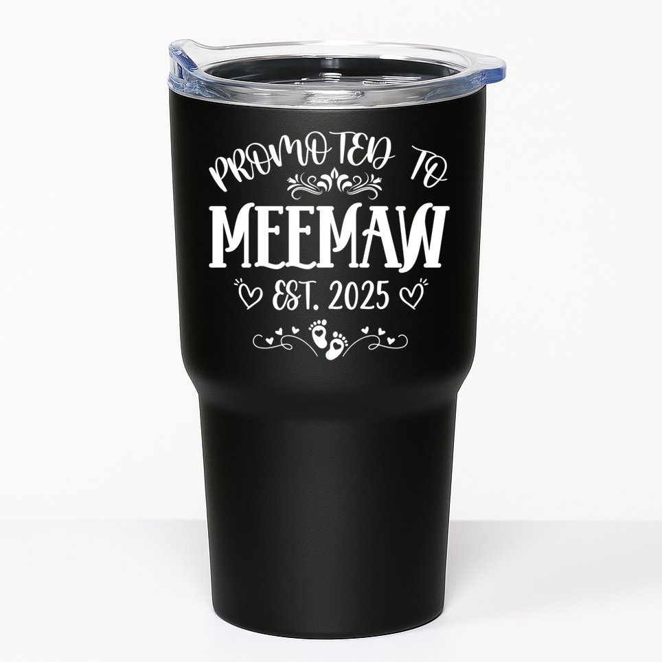 Promoted To Meemaw Est 2025 Soon To Be Mom Mother's Day Tumbler