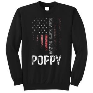 Poppy The Man The Myth The Legend Grandpa Gift Sweatshirt