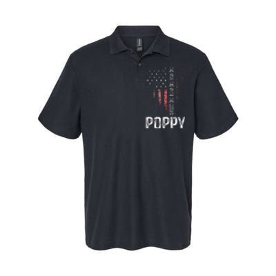 Poppy The Man The Myth The Legend Grandpa Gift Softstyle Adult Sport Polo