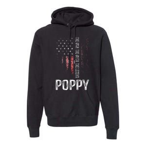 Poppy The Man The Myth The Legend Grandpa Gift Premium Hoodie