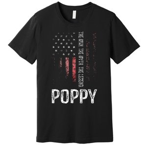 Poppy The Man The Myth The Legend Grandpa Gift Premium T-Shirt