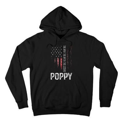 Poppy The Man The Myth The Legend Grandpa Gift Tall Hoodie