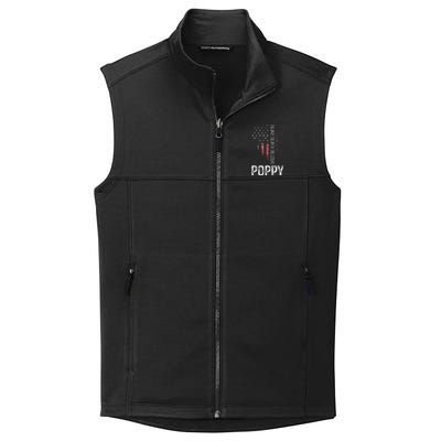 Poppy The Man The Myth The Legend Grandpa Gift Collective Smooth Fleece Vest