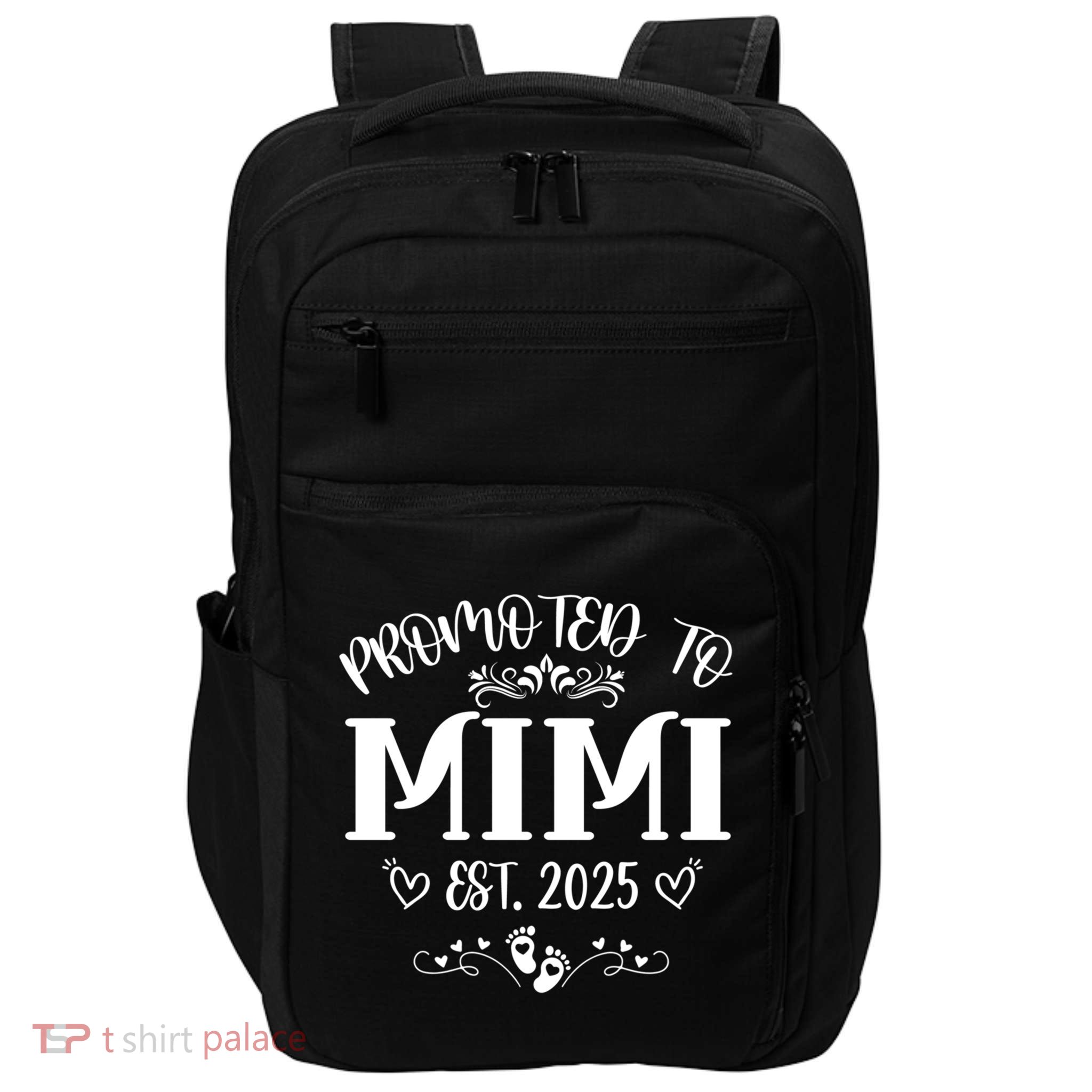Promoted To Mimi Est 2025 Soon To Be Mom Mother's Day  Impact Tech Backpack
