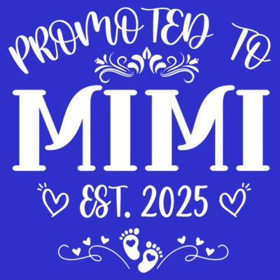 Promoted To Mimi Est 2025 Soon To Be Mom Mother's Day  T-Shirt