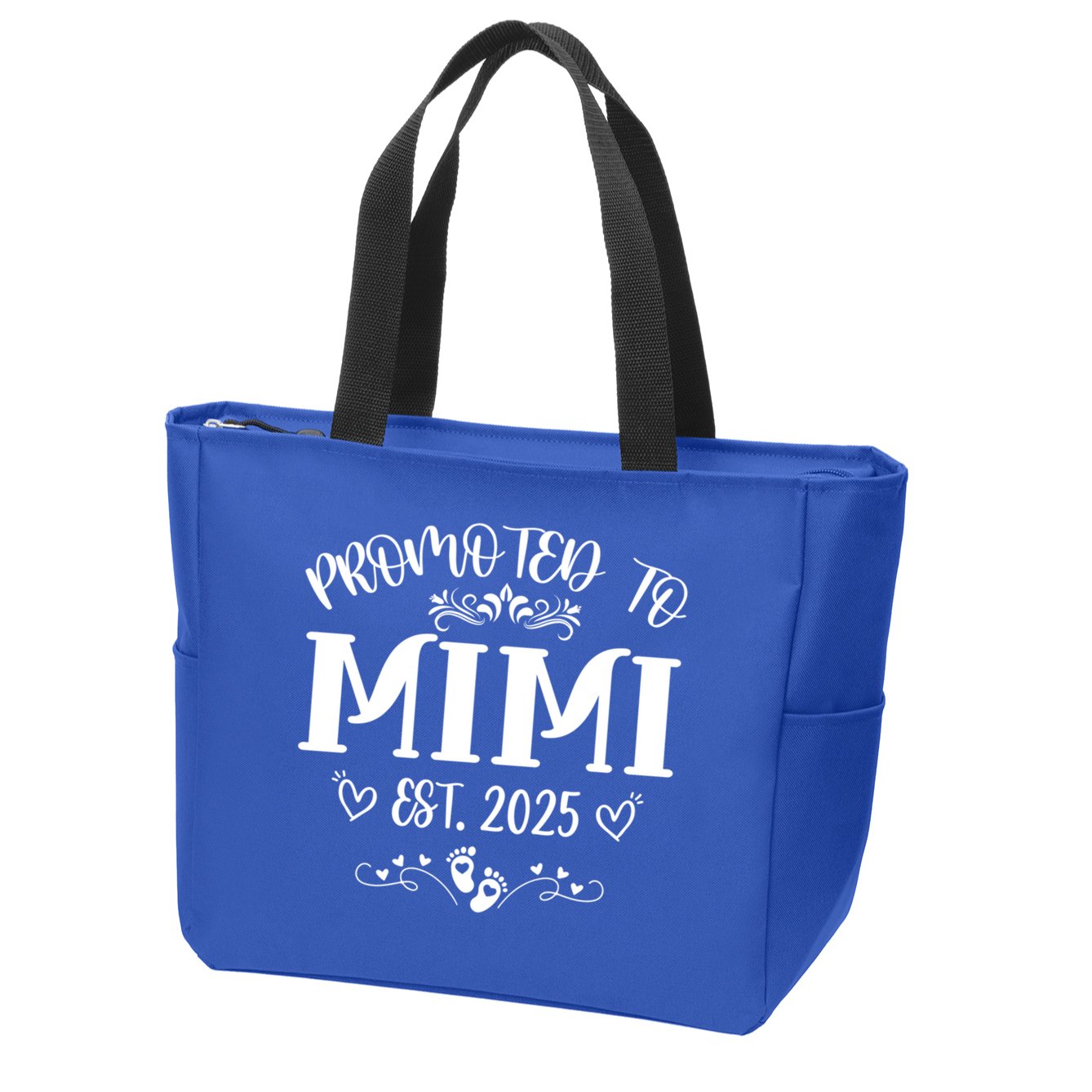 Promoted To Mimi Est 2025 Soon To Be Mom Mother's Day  Zip Tote Bag