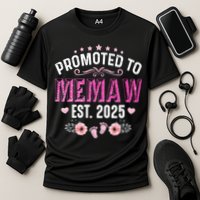 Promoted To Meemaw Est 2025 Soon To Be Mom Mother's Day Cooling Performance Crew T-Shirt