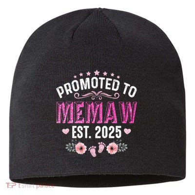 Promoted To Meemaw Est 2025 Soon To Be Mom Mother's Day Sustainable Beanie