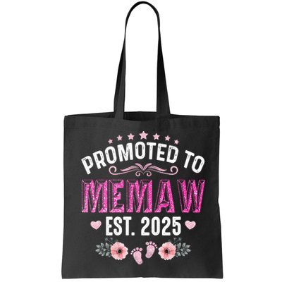 Promoted To Meemaw Est 2025 Soon To Be Mom Mother's Day Bag