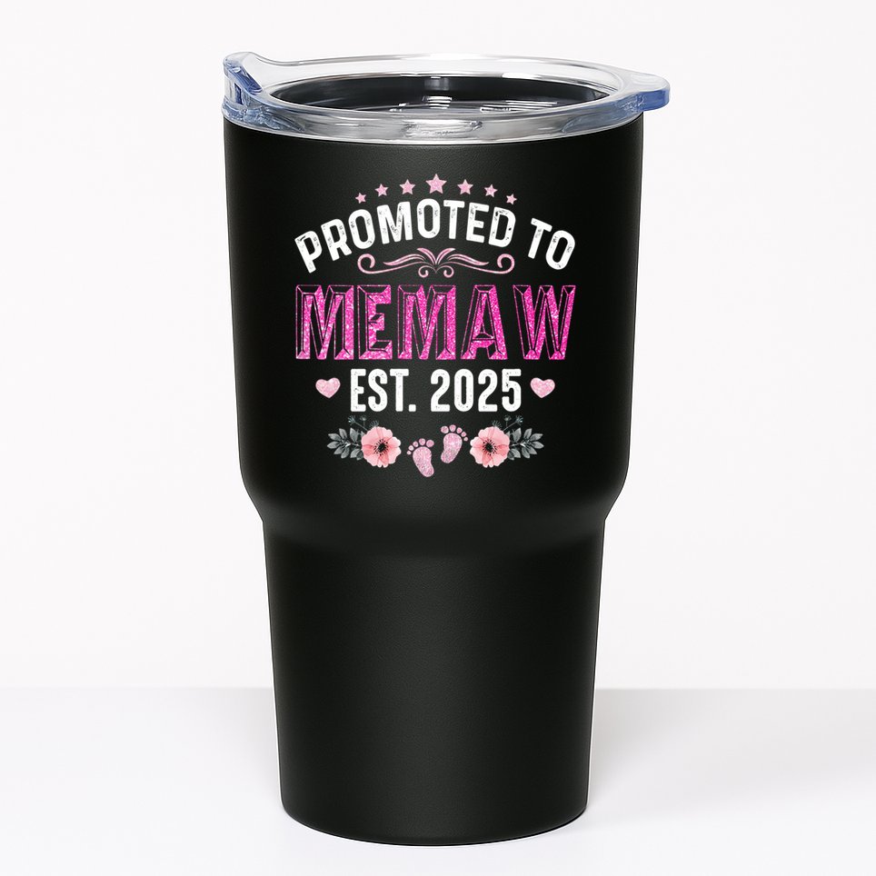 Promoted To Meemaw Est 2025 Soon To Be Mom Mother's Day Tumbler