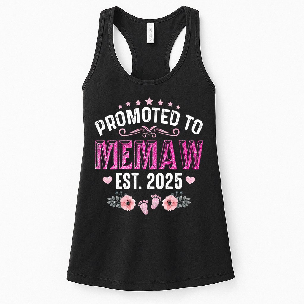 Promoted To Meemaw Est 2025 Soon To Be Mom Mother's Day Womens Tank Top