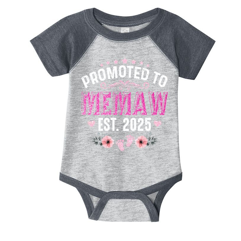 Promoted To Meemaw Est 2025 Soon To Be Mom Mother's Day Infant Baby Jersey Bodysuit
