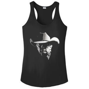 President Trump Mug Shot Ladies PosiCharge Competitor Racerback Tank