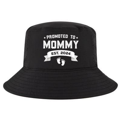 Promoted To Mommy Est. 2024 New Mom Gift First Mommy Cool Comfort Performance Bucket Hat