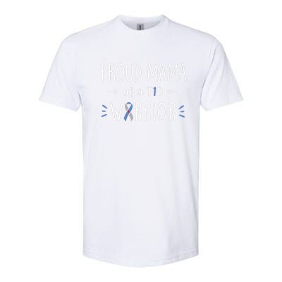 Proud T1d Mom Of Son Diabetes Awareness Diabetic Funny Gift Softstyle® CVC T-Shirt