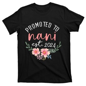 Promoted To Nani Est 2024 First Time Grandma T-Shirt