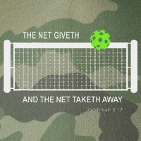 Pickleball The Net Giveth Funny Pickleball Pickleball Lovers Legacy Tie Dye Trucker Hat