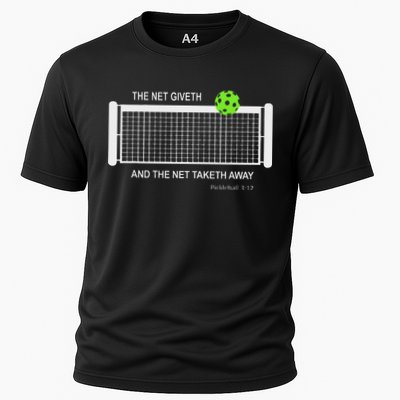 Pickleball The Net Giveth Funny Pickleball Pickleball Lovers Performance Shirt