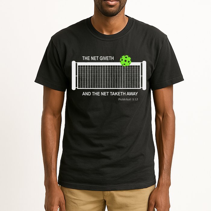 Pickleball The Net Giveth Funny Pickleball Pickleball Lovers Tall T-Shirt