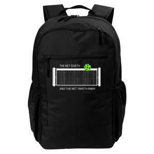 Pickleball The Net Giveth Funny Pickleball Pickleball Lovers Daily Commute Backpack