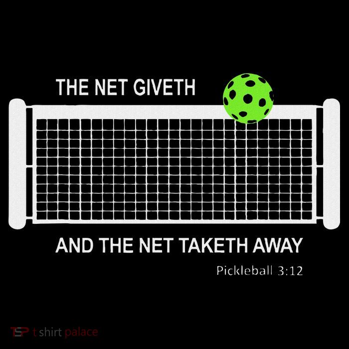 Pickleball The Net Giveth Funny Pickleball Pickleball Lovers Button