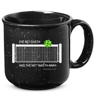 Pickleball The Net Giveth Funny Pickleball Pickleball Lovers 15oz Campfire Ceramic Mug