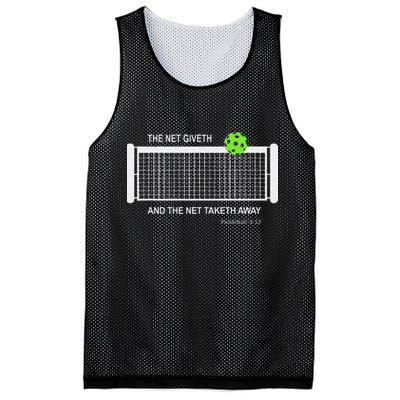 Pickleball The Net Giveth Funny Pickleball Pickleball Lovers Mesh Reversible Basketball Jersey Tank