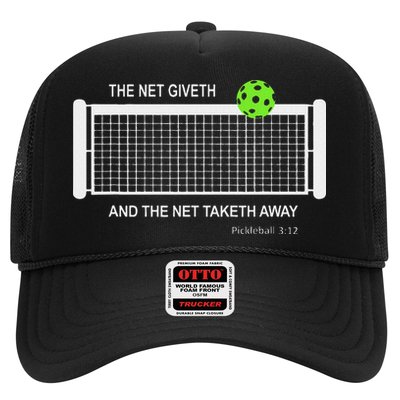 Pickleball The Net Giveth Funny Pickleball Pickleball Lovers Trucker Hat