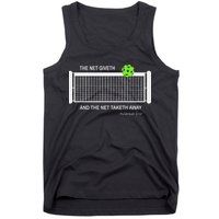 Pickleball The Net Giveth Funny Pickleball Pickleball Lovers Tank Top