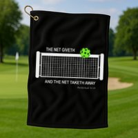 Pickleball The Net Giveth Funny Pickleball Pickleball Lovers Golf Towel