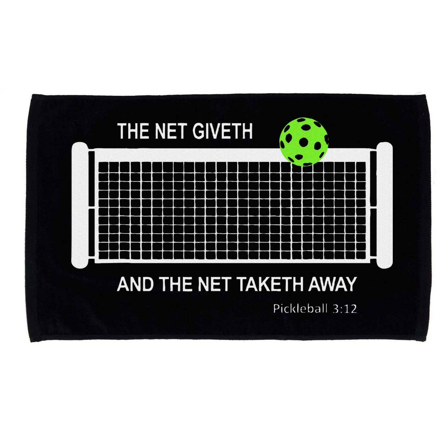 Pickleball The Net Giveth Funny Pickleball Pickleball Lovers Microfiber Hand Towel