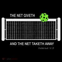 Pickleball The Net Giveth Funny Pickleball Pickleball Lovers Cropped Pullover Crew
