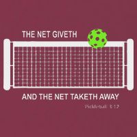 Pickleball The Net Giveth Funny Pickleball Pickleball Lovers 16oz Travel Tumbler