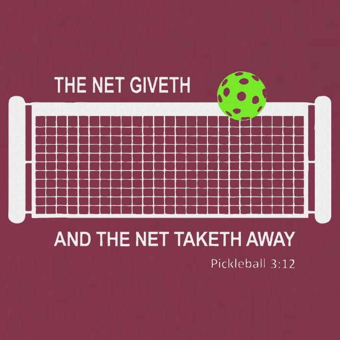 Pickleball The Net Giveth Funny Pickleball Pickleball Lovers 16oz Travel Tumbler