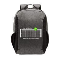 Pickleball The Net Giveth Funny Pickleball Pickleball Lovers Vector Backpack
