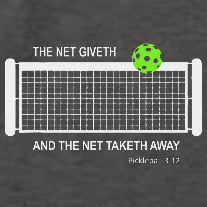 Pickleball The Net Giveth Funny Pickleball Pickleball Lovers Vector Backpack