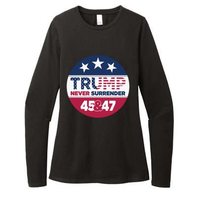 Pro Trump Never Surrender Vote Election 2024 Womens CVC Long Sleeve Shirt