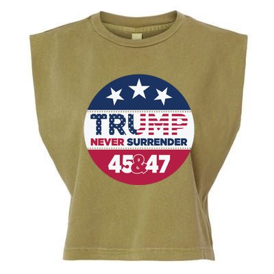 Pro Trump Never Surrender Vote Election 2024 Garment-Dyed Women's Muscle Tee