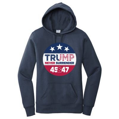 Pro Trump Never Surrender Vote Election 2024 Women's Pullover Hoodie